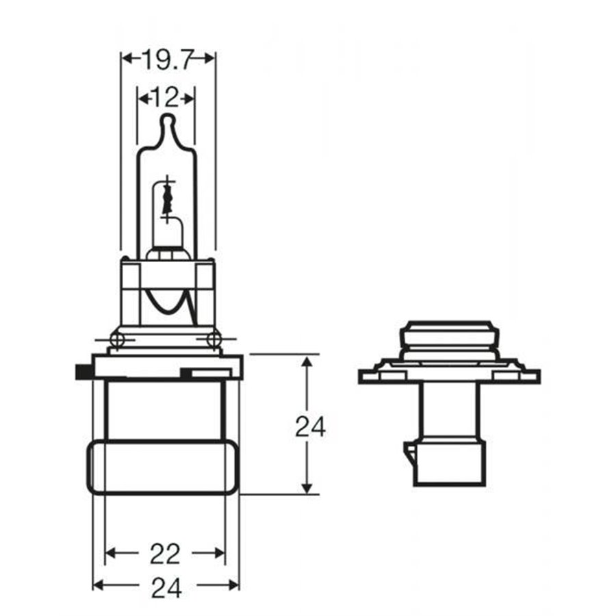 Lampadina 12V 60W HB3A