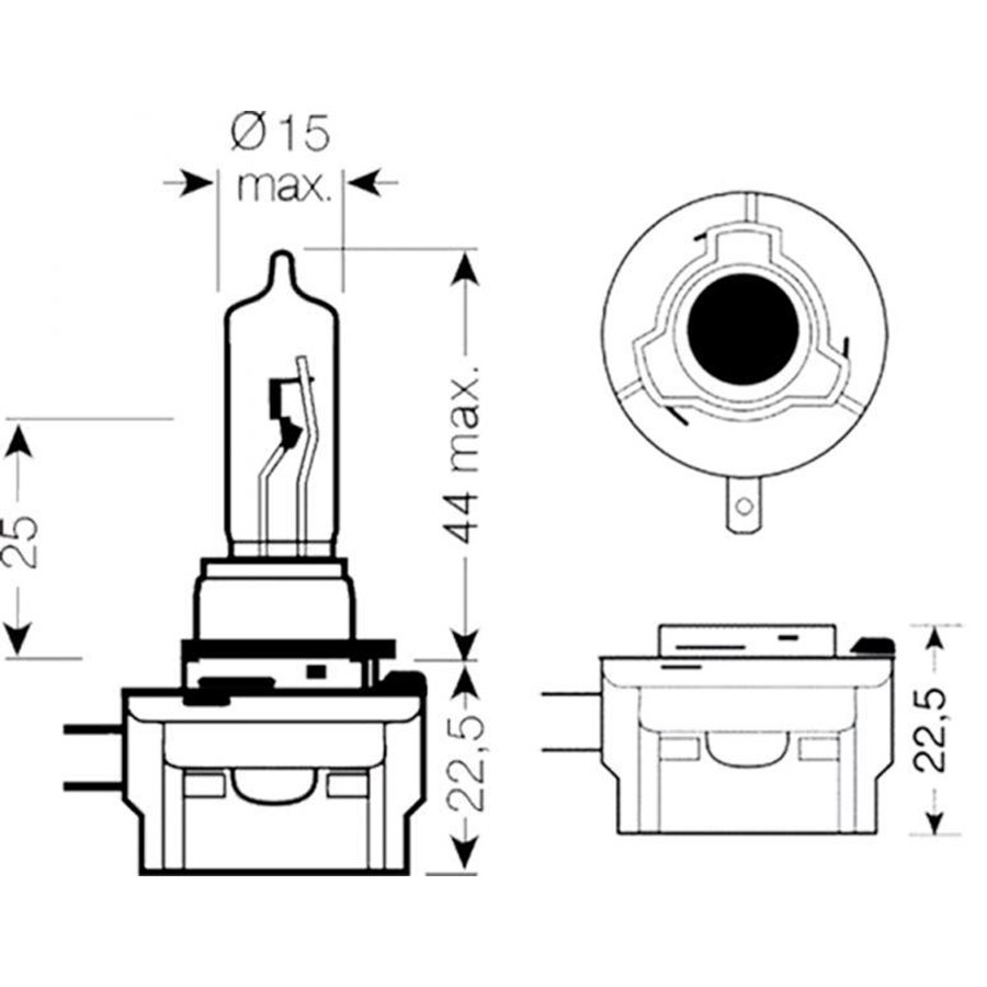 Lampadina 12V 35W H8B