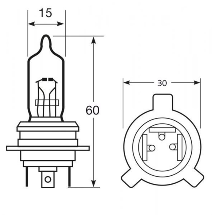 Lampadina importazione 12V 55/40W