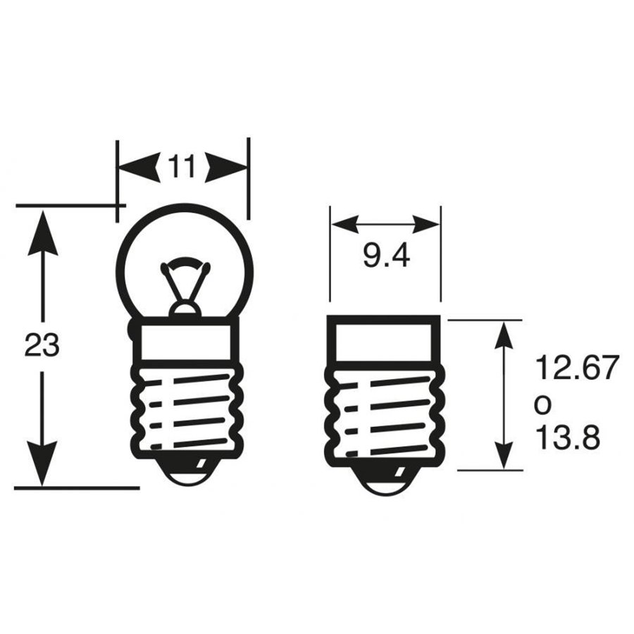 Lampadina 12V 2.2W