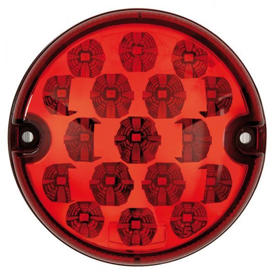 Fanale a led 12-24V 95 mm retronebbia rosso