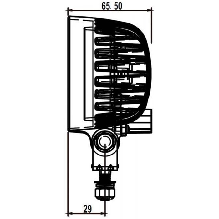 Faro da lavoro a led 12-24V ovale