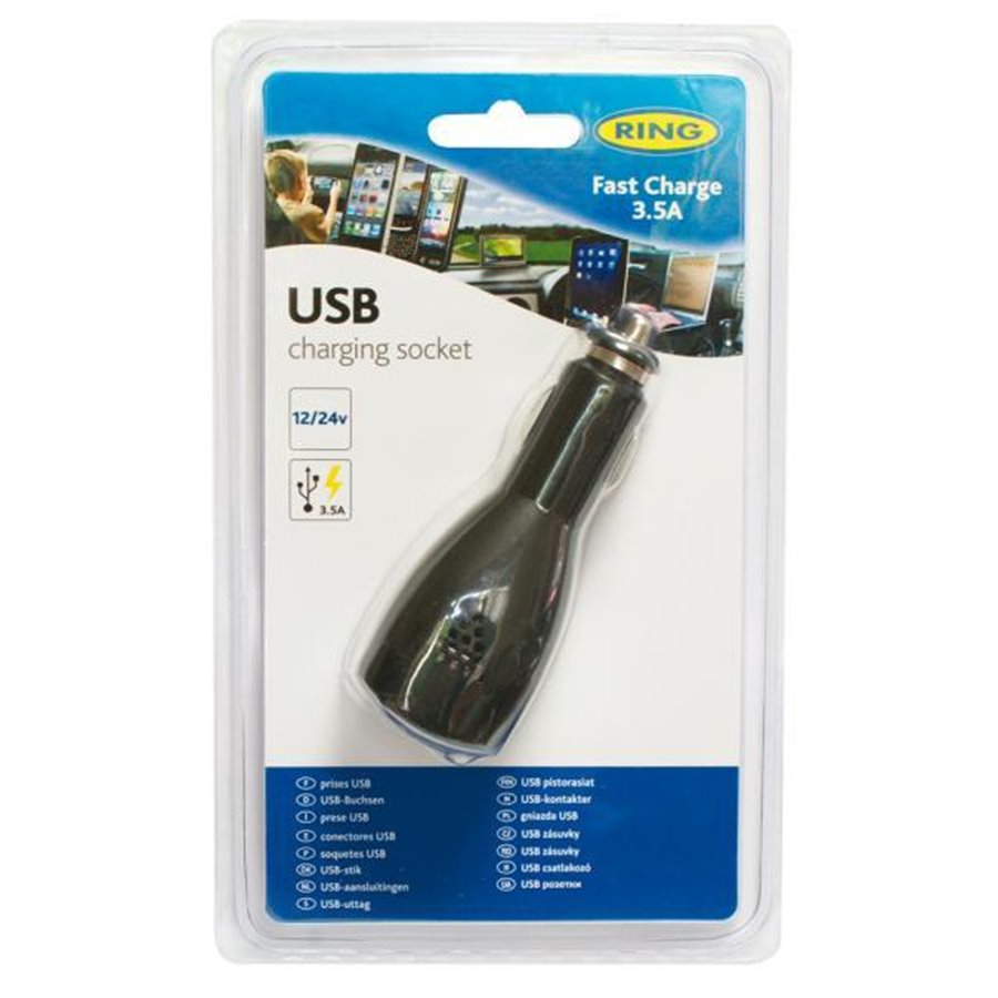 Caricatore 12/24V con 2 uscite USB 3.5A