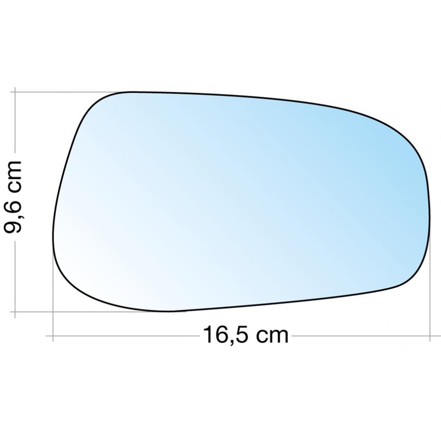 SPECCHIO DX CROM. CURVO VOLVO S60/V70 0409