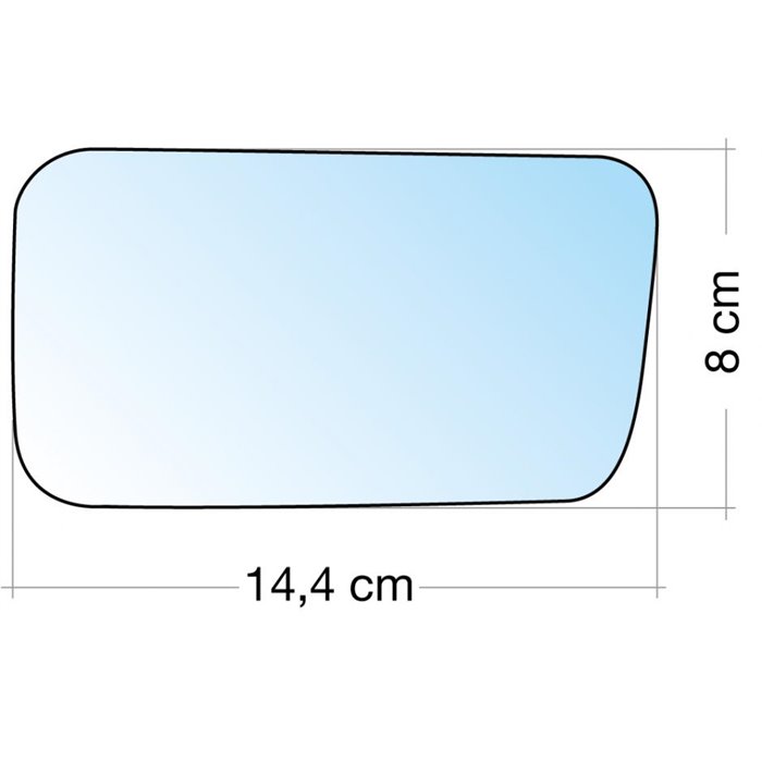 SPECCHIO FIAT PANDA - Y10 SX CROM.