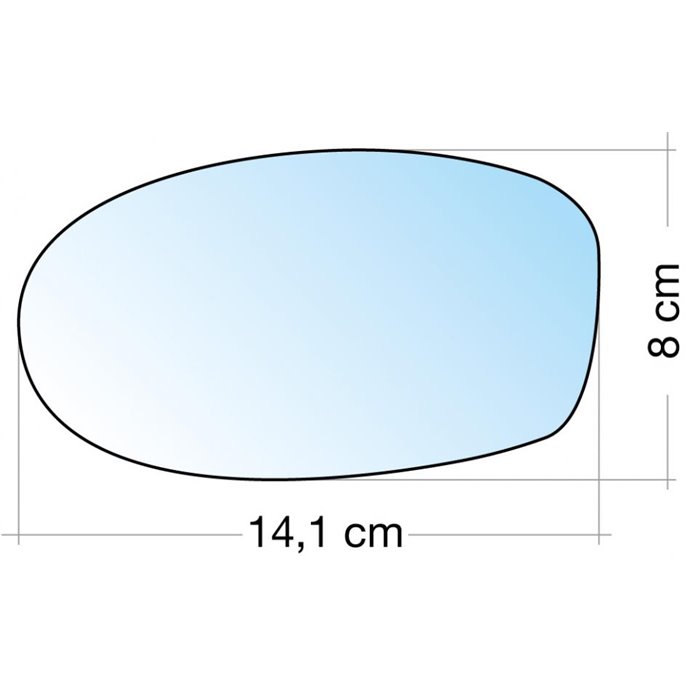SPECCHIO FIAT SEICENTO SX CROM.