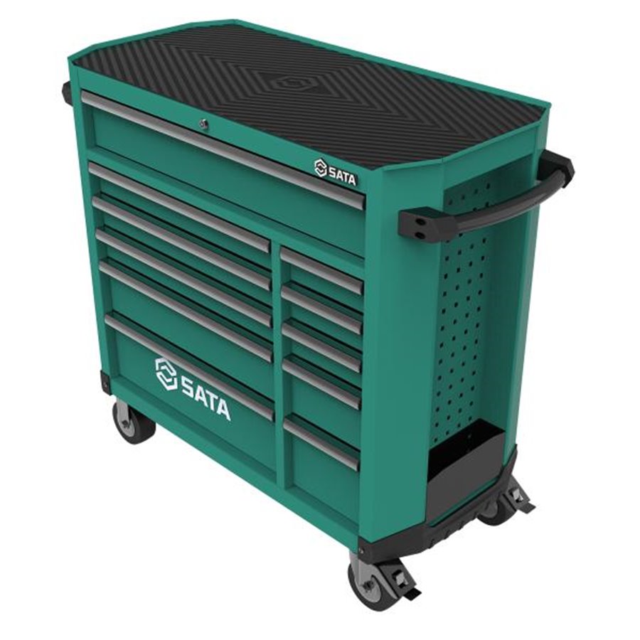 Carrello professionale 11 cassetti verde