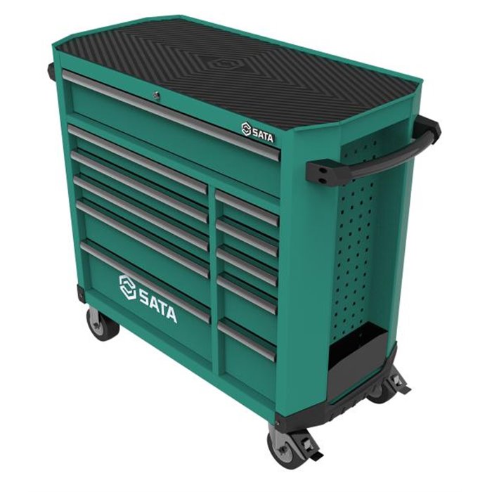 Carrello professionale 11 cassetti verde