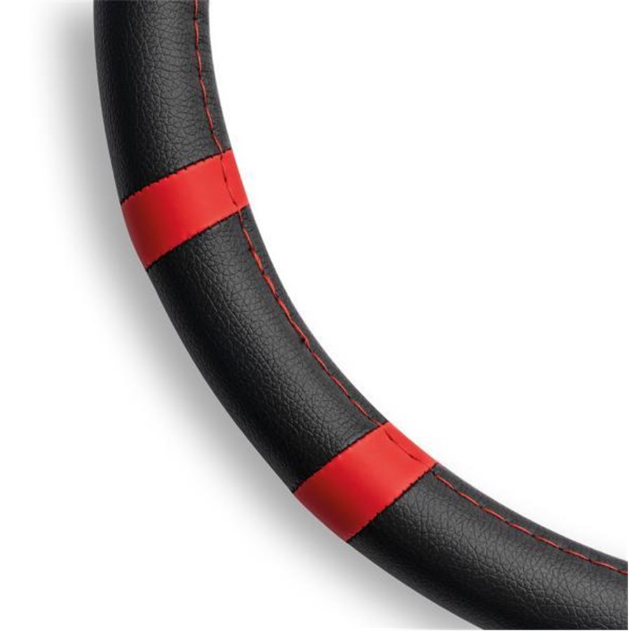 Coprivolante Fast pvc nero/cuciture rosse 38-39 cm