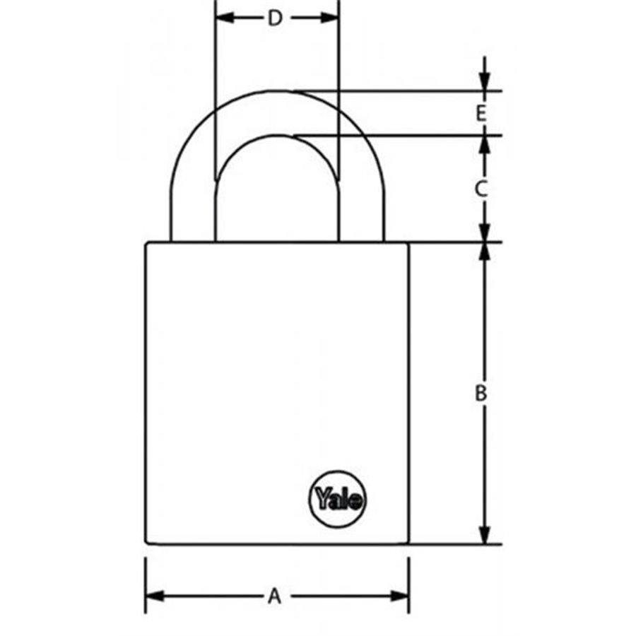 Lucchetto alta sicurezza 48 mm