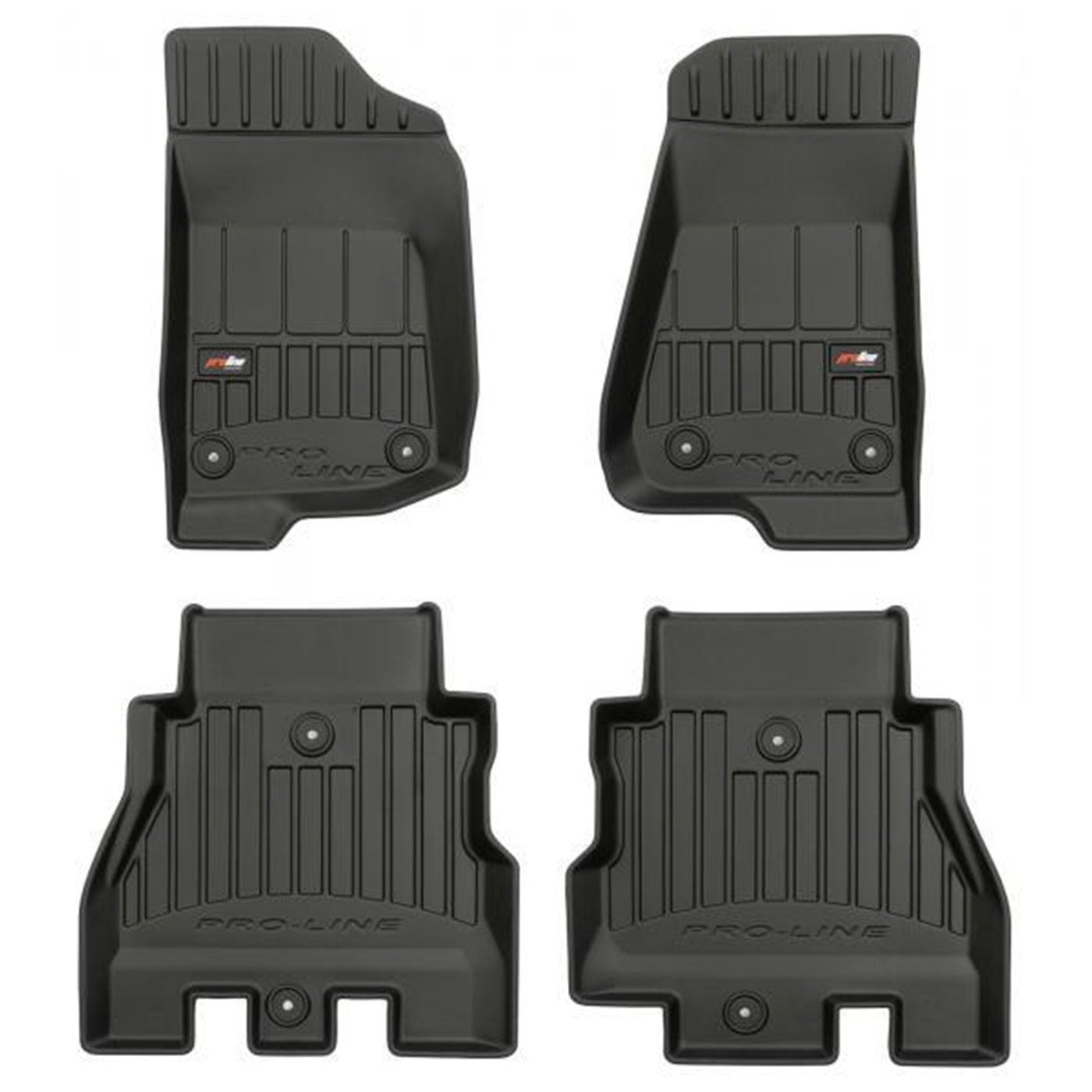 Tappeti in TPE 3D JEEP Wrangler IV 17˃ (versione Unlimited 5p., no ibrida)