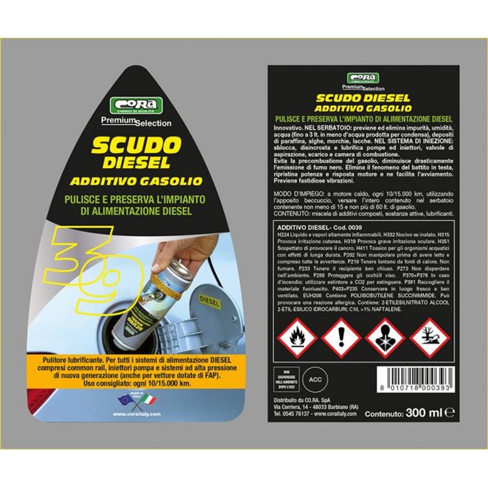 Additivo impianto diesel Scudo Diesel 300 mL