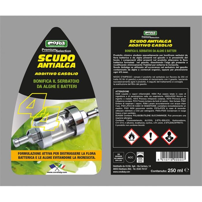 Additivo gasolio Scudo Antialga 250 mL