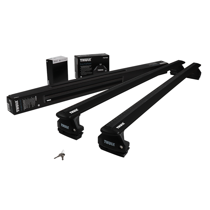 Thule Evo WingBar  - Soluzione composta Barre in alluminio color nero sicure e silenziose