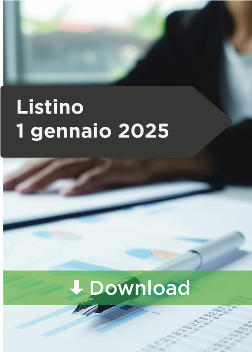 LISTINO 1 GENNAIO 2025